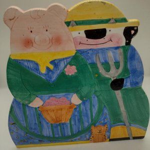 Pigs Set of 2 Hot Plates Very Cute Addition To Your Collection